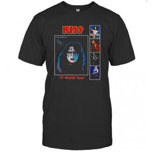 Kiss Ace Frehley 77 World Tour Signature T-Shirt